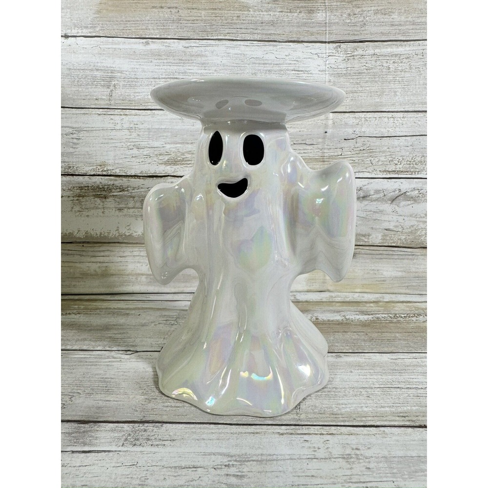 BRAND NEW 2024 Halloween GHOST 3-Wick Candle Pedestal BOXED Bath & Body Works